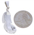 Feather Multicolor Southwestern Jewelry Silver Pendant MX21893